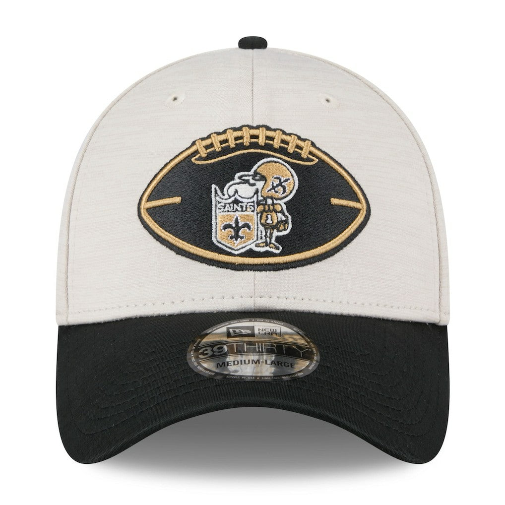 NFL New Orleans Saints 2024 Sideline Historic 39THIRTY Flex Hat