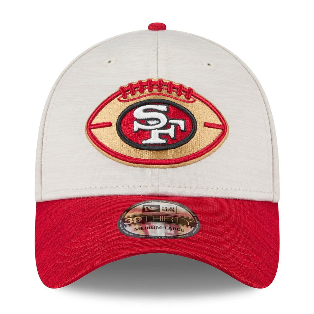 NFL San Francisco 49ers 2024 Sideline Historic 39THIRTY Flex Hat