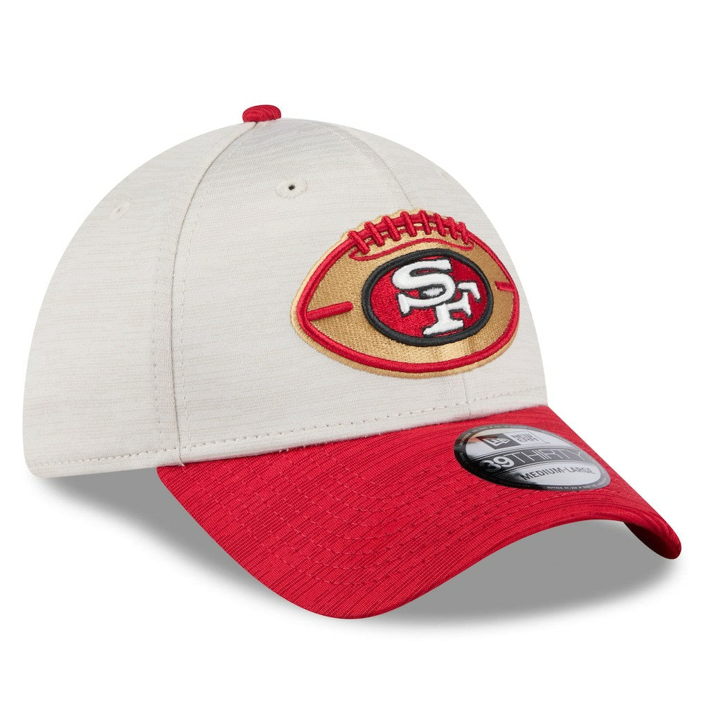 NFL San Francisco 49ers 2024 Sideline Historic 39THIRTY Flex Hat