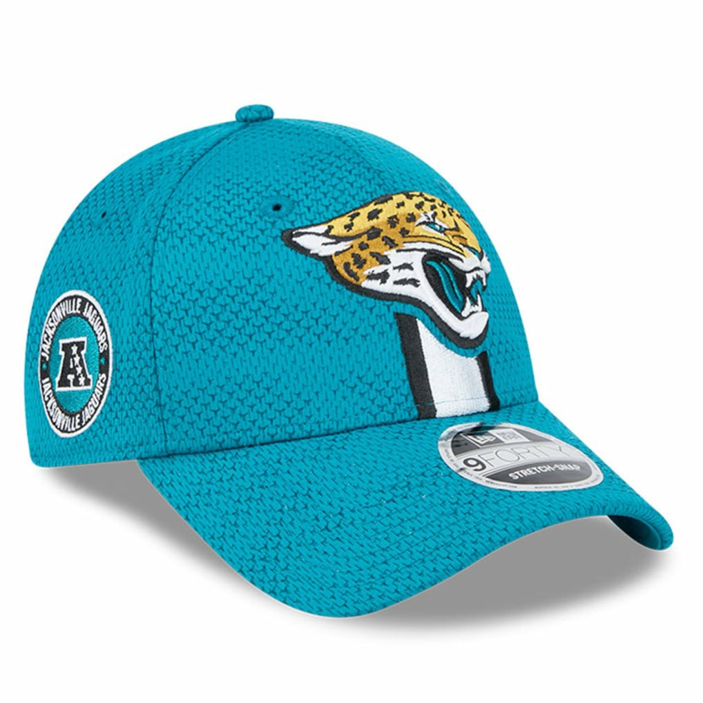 NFL Jacksonville Jaguars 2024 Sideline 9FORTY Stretch-Snap Hat