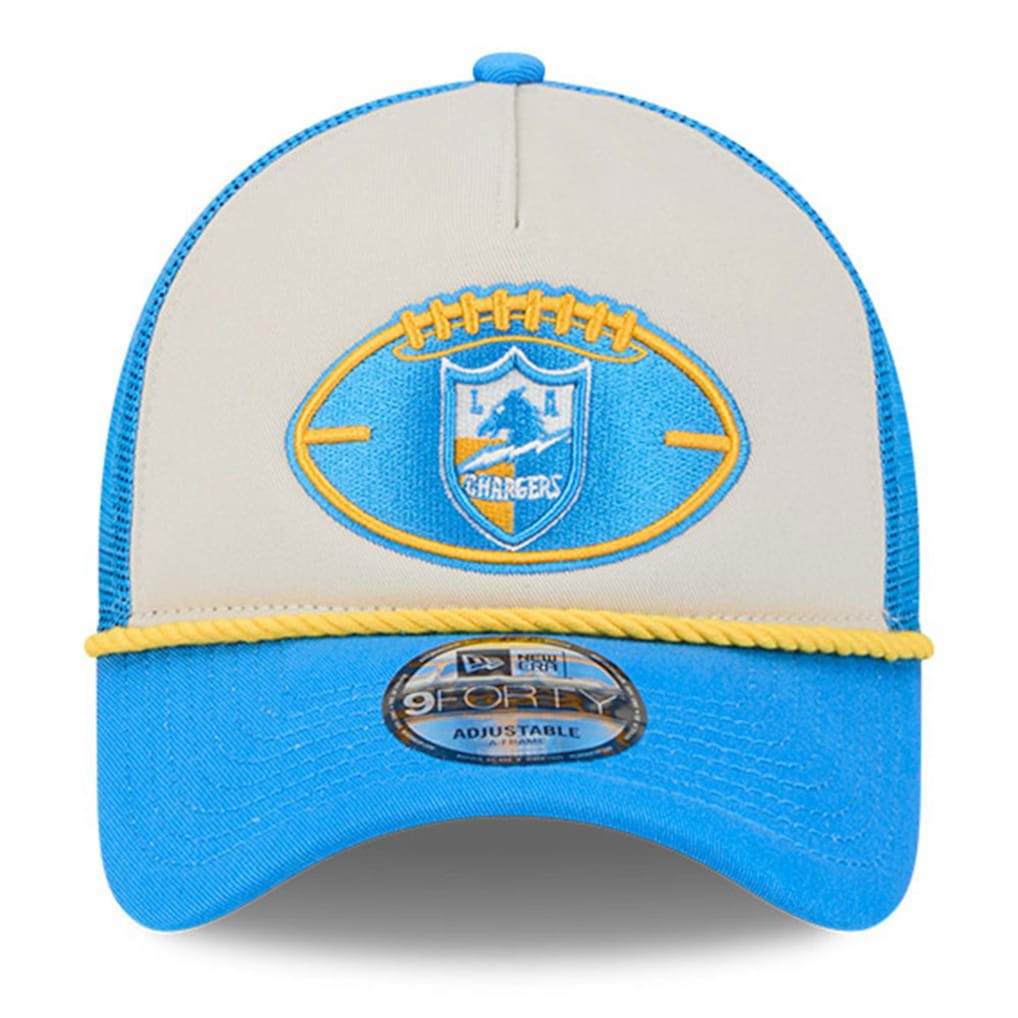 NFL Los Angeles Chargers 2024 Sideline Historic 9FORTY A-Frame Trucker Adjustable Hat