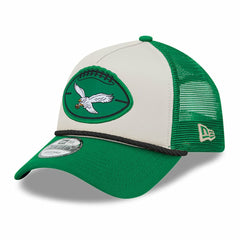NFL Philadelphia Eagles 2024 Sideline Historic 9FORTY A-Frame Trucker Adjustable Hat