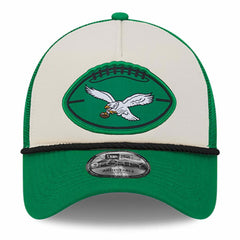 NFL Philadelphia Eagles 2024 Sideline Historic 9FORTY A-Frame Trucker Adjustable Hat