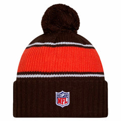 NFL Cleveland Browns 2024 Sideline Cuffed Knit Hat with Pom