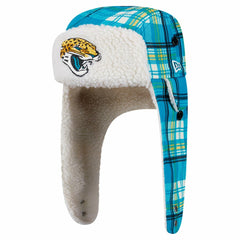 NFL Jacksonville Jaguars Sideline Plaid Sherpa Trapper Hat