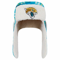 NFL Jacksonville Jaguars Sideline Plaid Sherpa Trapper Hat