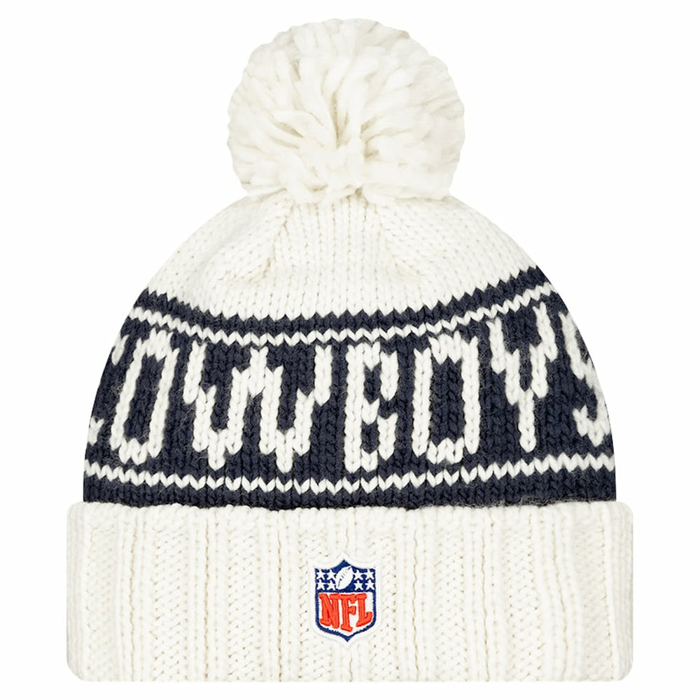 NFL Dallas Cowboys Women's 2024 Sideline Cuffed Knit Hat with Pom