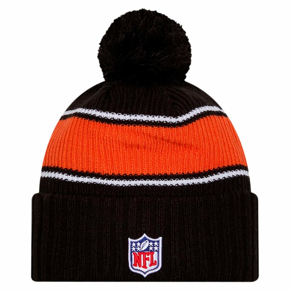 NFL Cincinnati Bengals Youth 2024 Sideline Sport Cuffed Knit Hat with Pom