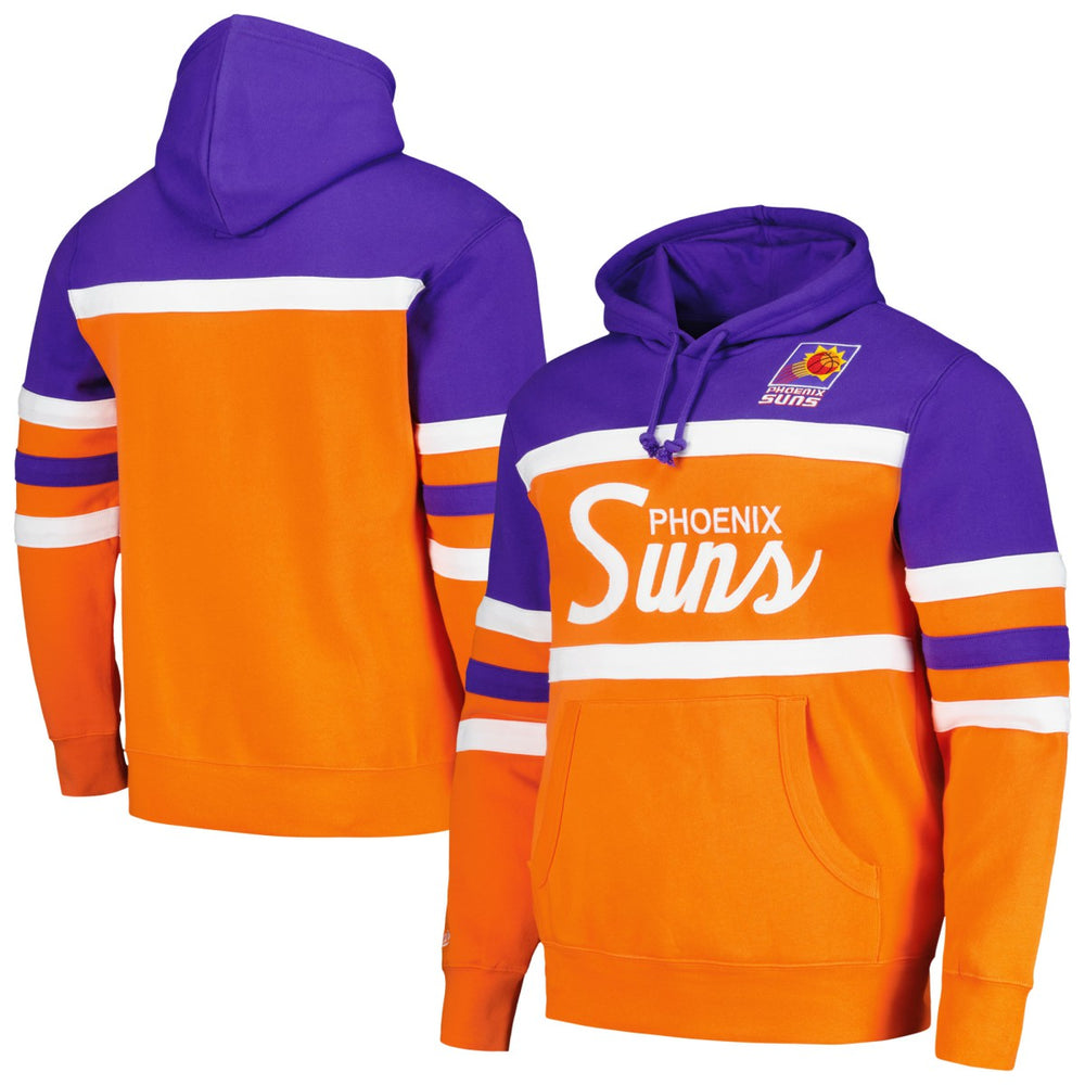 Phoenix Suns Head Coach Pullover Hoodie - Orange/Purple | Mitchell & Ness outlet