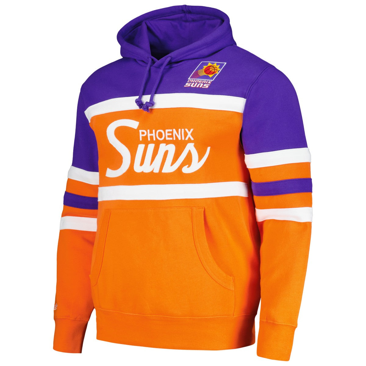 Phoenix Suns Head Coach Pullover Hoodie - Orange/Purple | Mitchell & Ness outlet