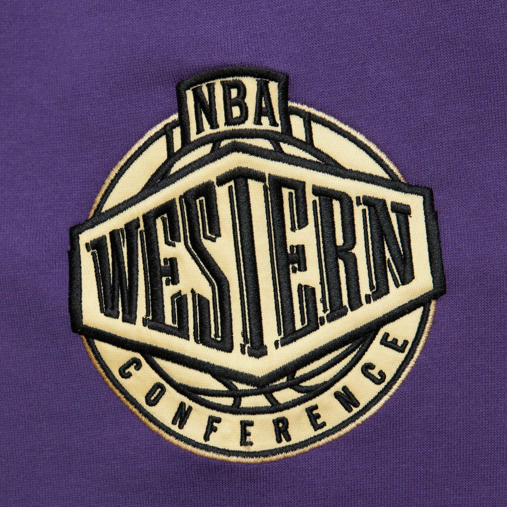 Utah Jazz Team OG 2.0 Vintage Logo Fleece Pullover Hoodie - Purple | Mitchell & Ness discount