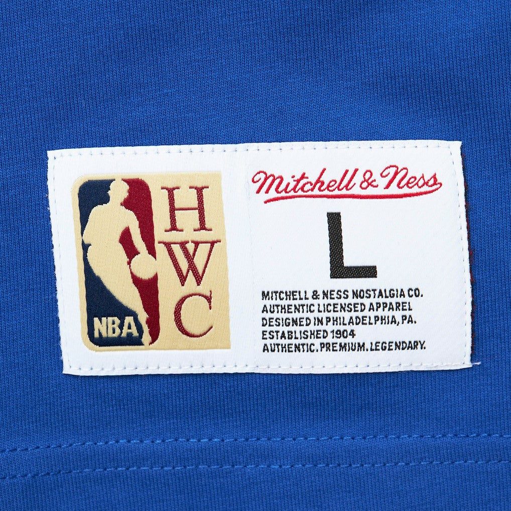 Golden State Warriors Hardwood Classics Team OG 2.0 Premium Vintage Logo T-Shirt sale - Royal | Mitchell & Ness for sale