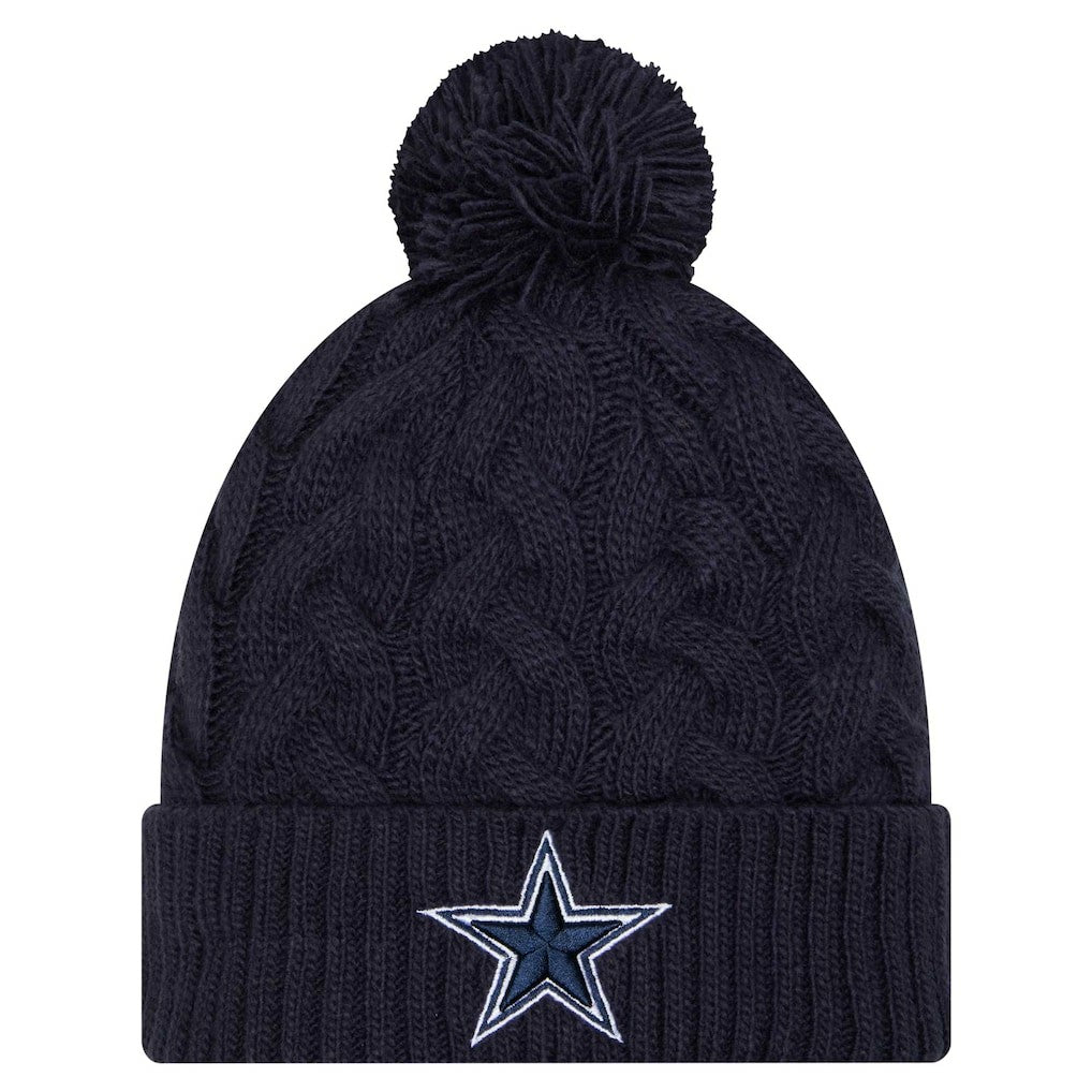 NFL Dallas Cowboys Women's Cable Knit Hat with Pom