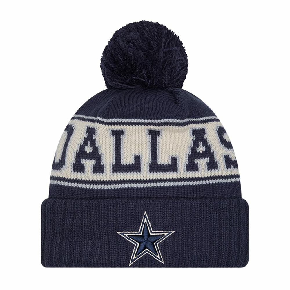 NFL Dallas Cowboys Youth Retro Cuffed Knit Hat with Pom
