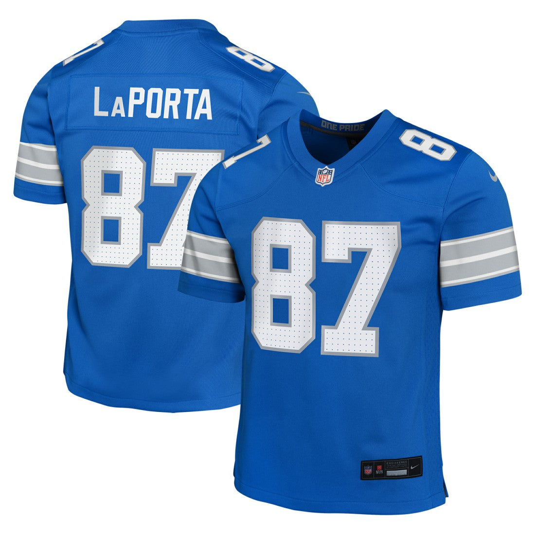 NFL Detroit Lions Sam LaPorta  Youth Game Jersey
