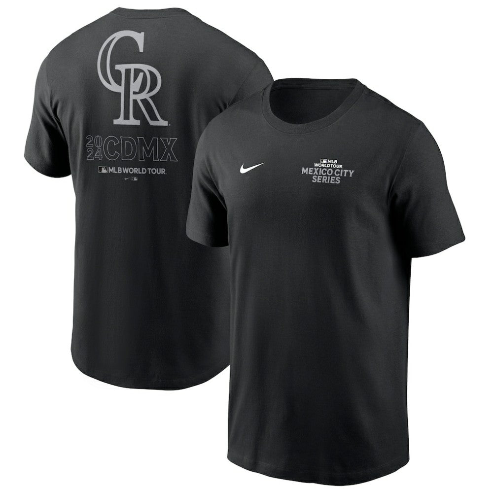 Colorado Rockies 2024 MLB World Tour Mexico City Series T-Shirt - Black | Nike