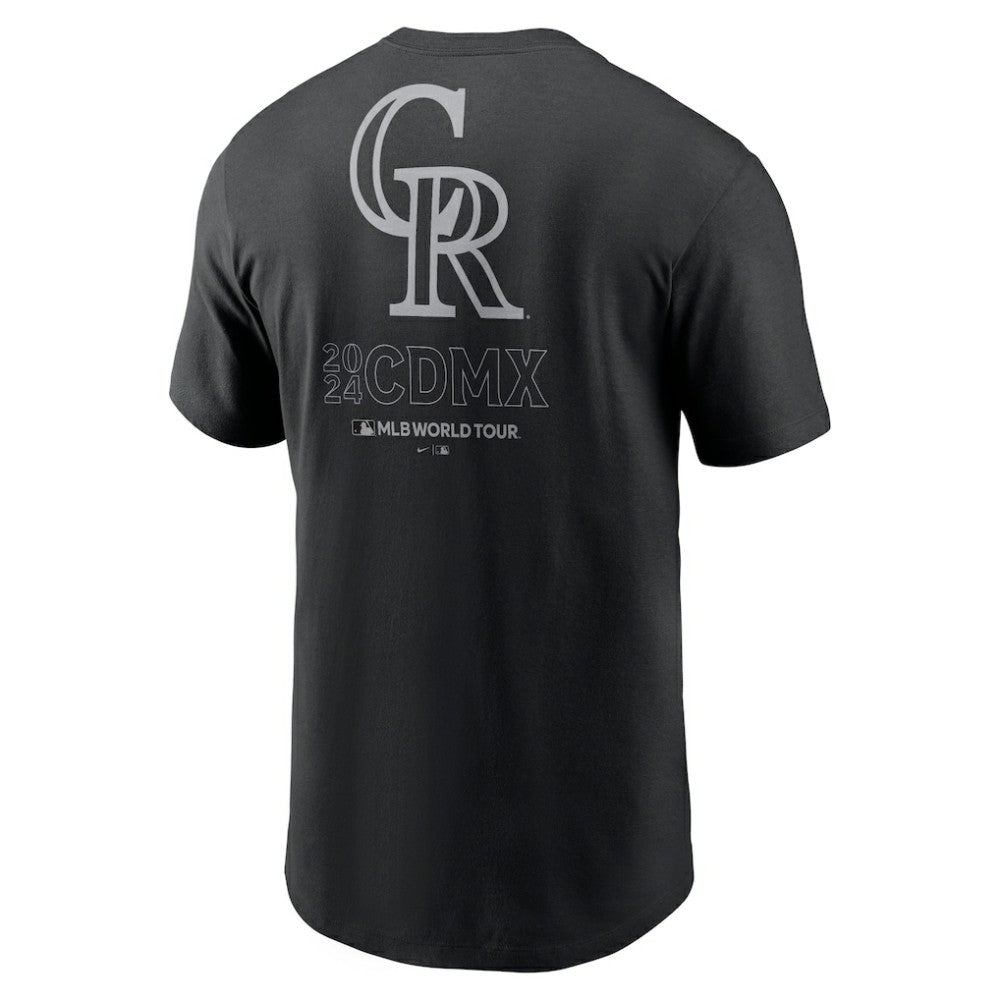 Colorado Rockies 2024 MLB World Tour Mexico City Series T-Shirt - Black | Nike