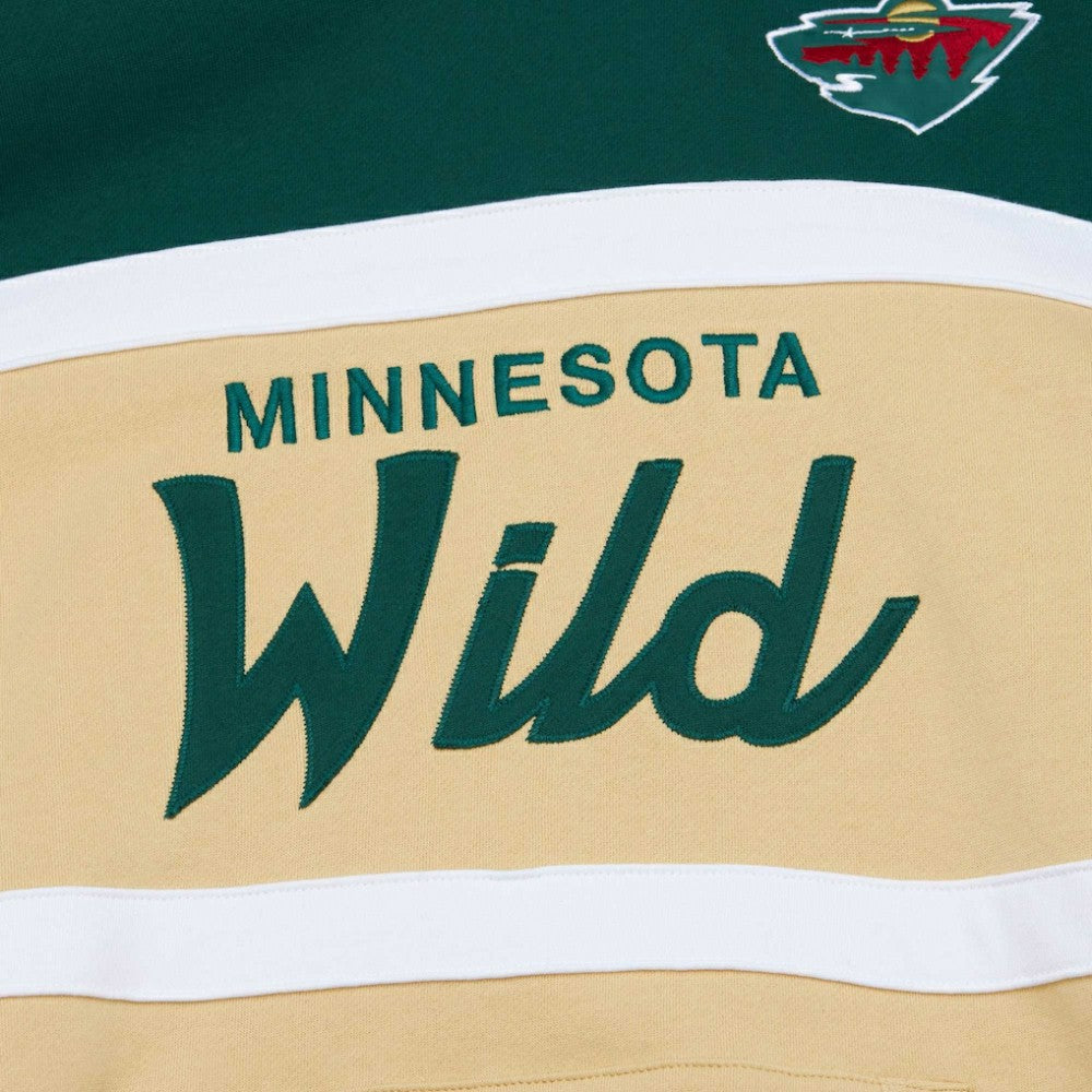 Minnesota Wild Mitchell & Ness Head Coach Pullover Hoodie