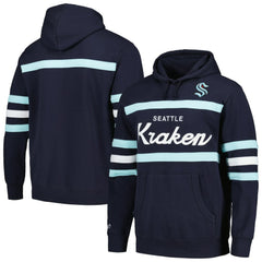 Seattle Kraken Mitchell & Ness Head Coach Pullover Hoodie