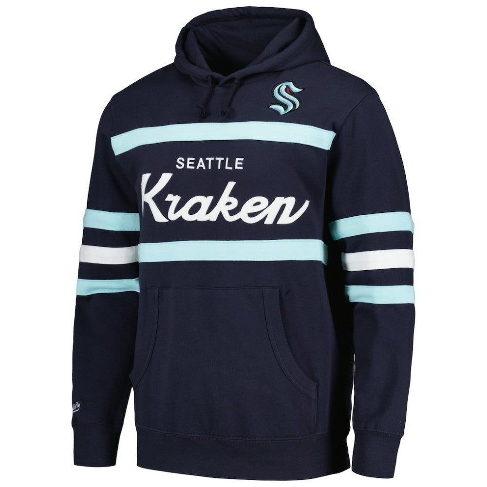 Seattle Kraken Mitchell & Ness Head Coach Pullover Hoodie
