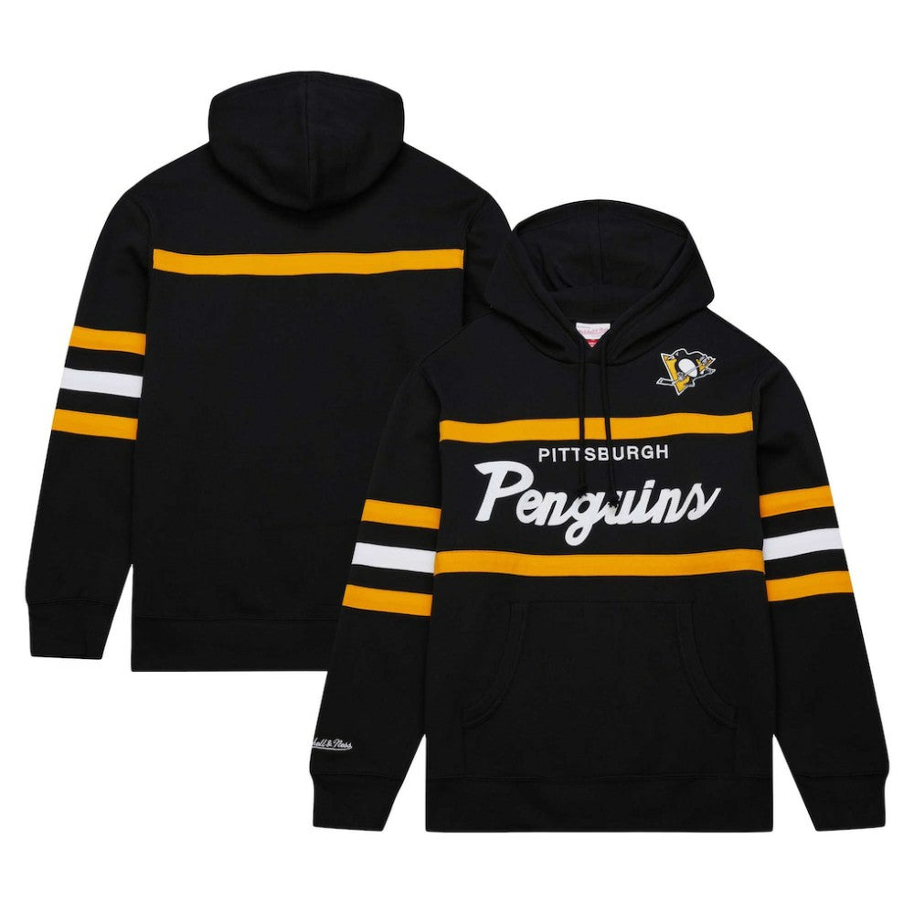 Pittsburgh Penguins Mitchell & Ness Head Coach Pullover Hoodie