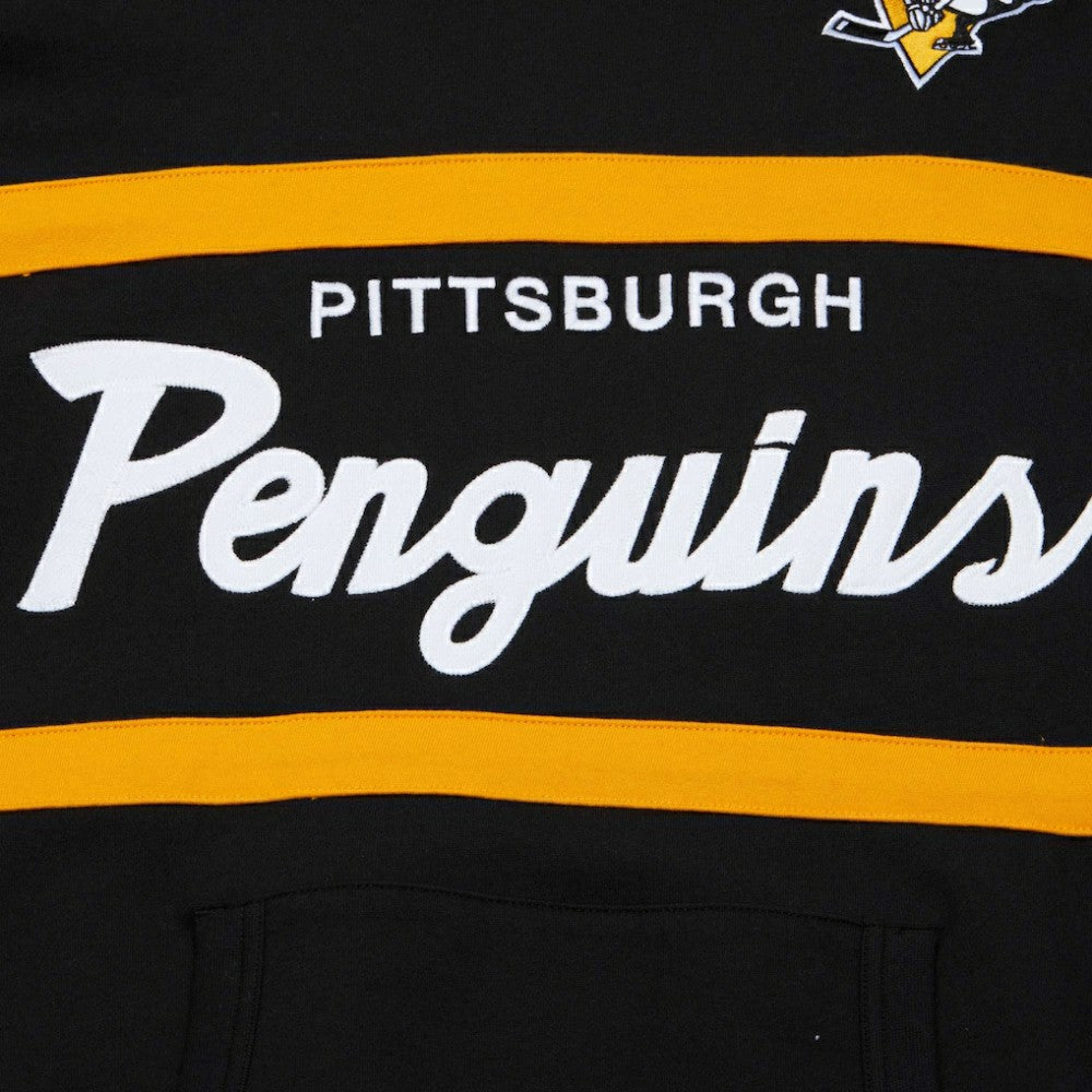 Pittsburgh Penguins Mitchell & Ness Head Coach Pullover Hoodie