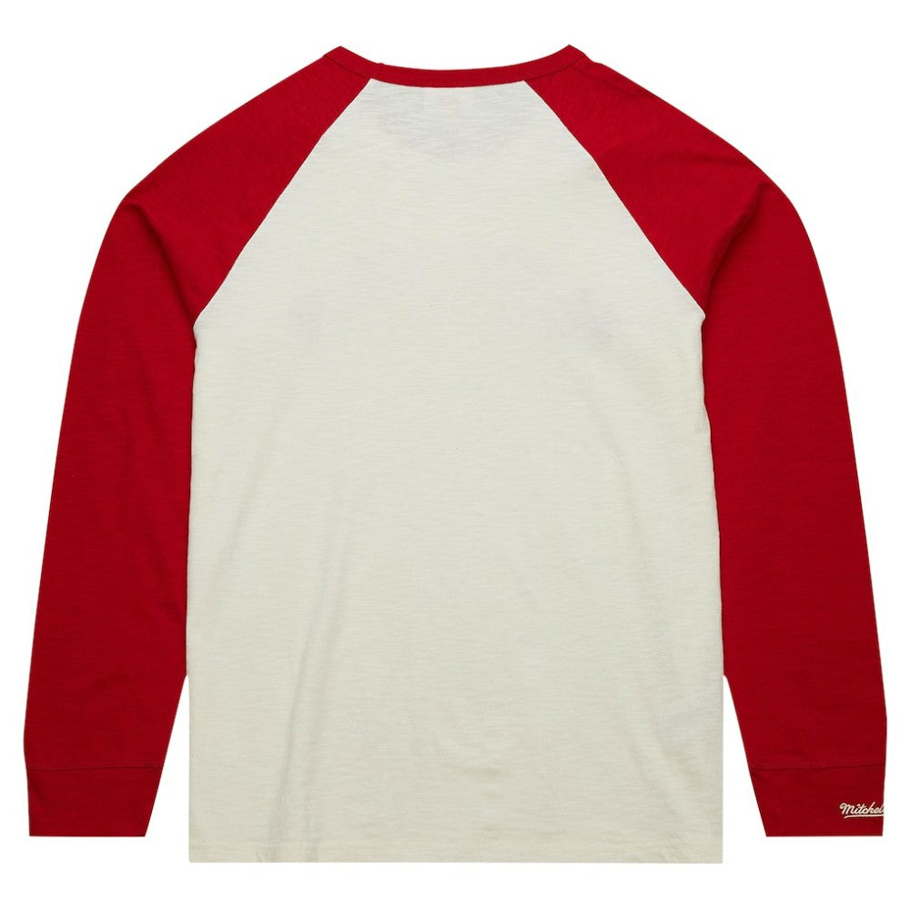 Chicago Blackhawks Mitchell & Ness Legendary Slub Vintage Raglan Long Sleeve T-Shirt