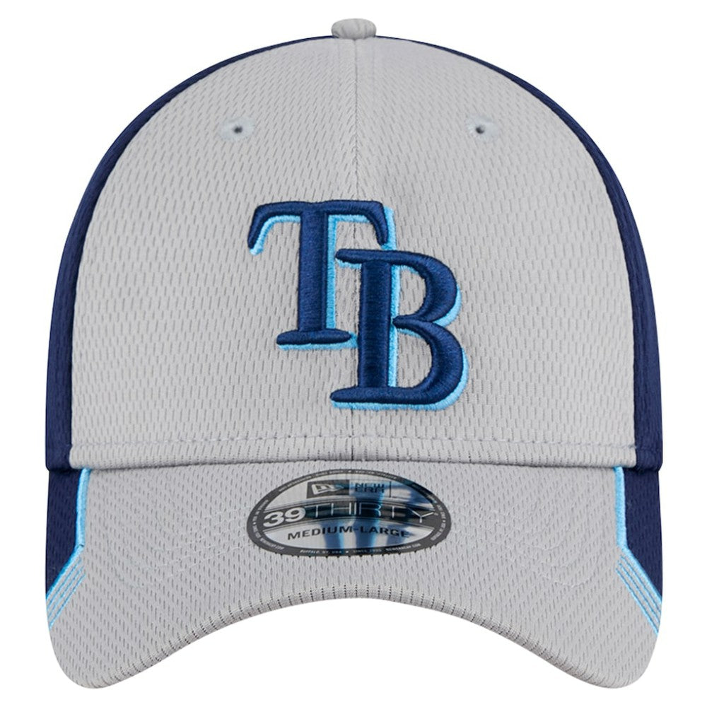 Tampa Bay Rays Visor Trim 39THIRTY Flex Hat - Gray/Navy | New Era