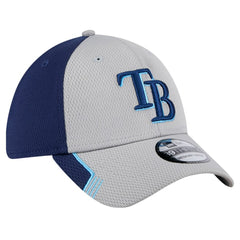 Tampa Bay Rays Visor Trim 39THIRTY Flex Hat - Gray/Navy | New Era