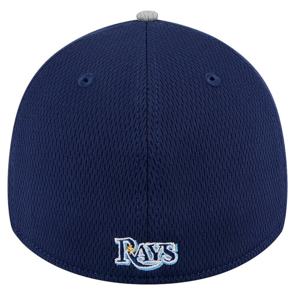 Tampa Bay Rays Visor Trim 39THIRTY Flex Hat - Gray/Navy | New Era