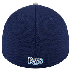 Tampa Bay Rays Visor Trim 39THIRTY Flex Hat - Gray/Navy | New Era
