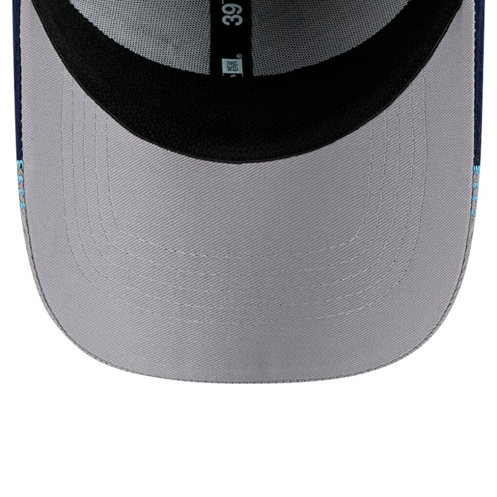 Tampa Bay Rays Visor Trim 39THIRTY Flex Hat - Gray/Navy | New Era