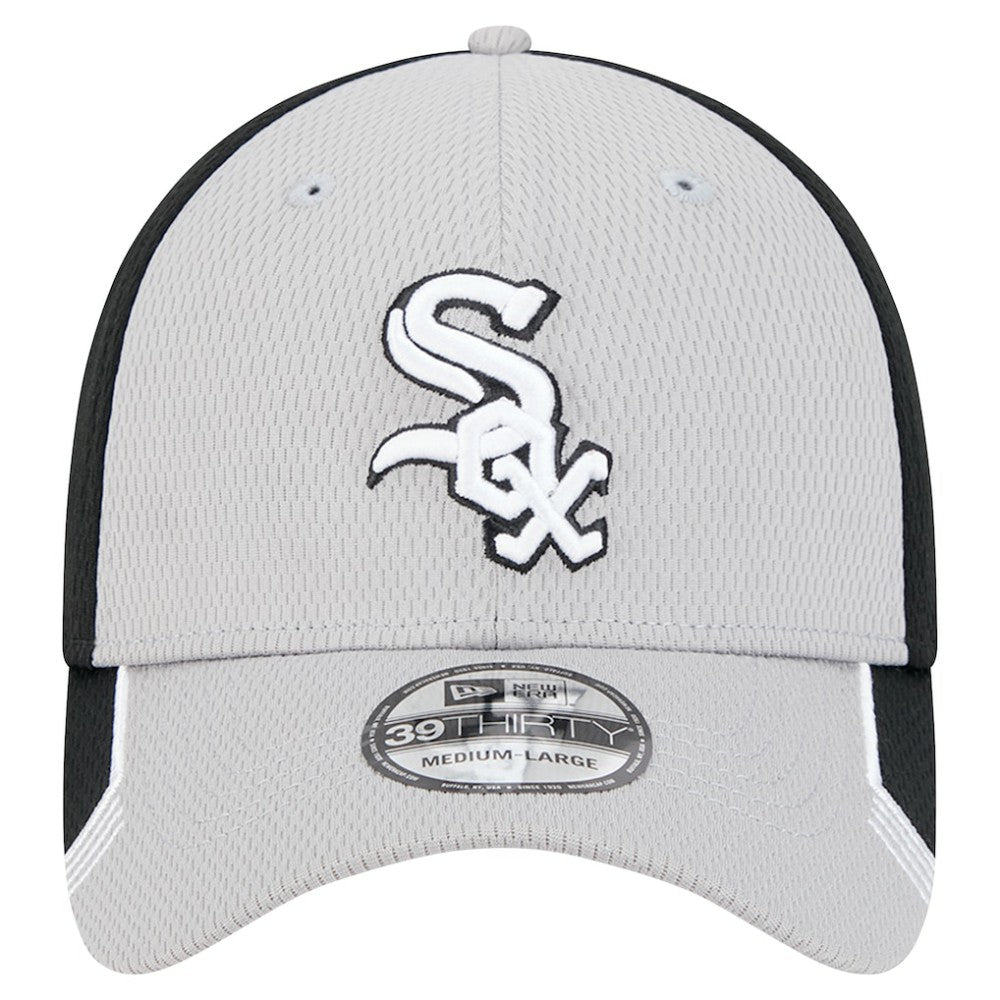Chicago White Sox Visor Trim 39THIRTY Flex Hat - Gray/Black | New Era
