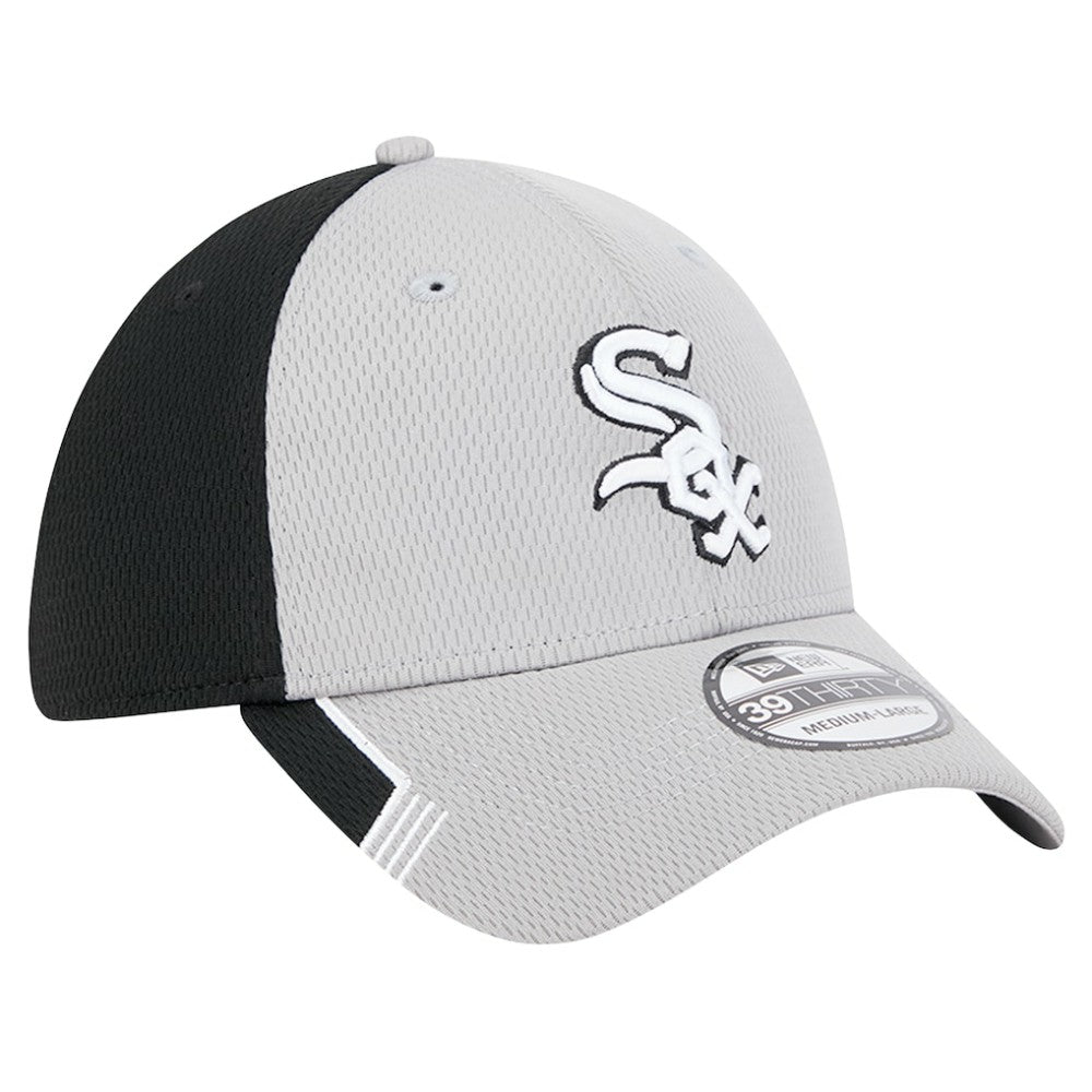 Chicago White Sox Visor Trim 39THIRTY Flex Hat - Gray/Black | New Era