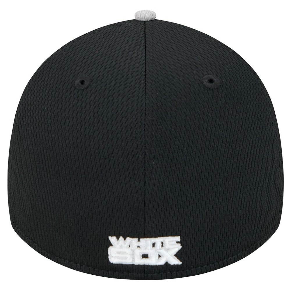 Chicago White Sox Visor Trim 39THIRTY Flex Hat - Gray/Black | New Era