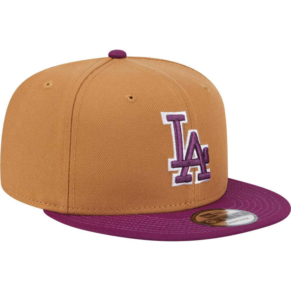 Los Angeles Dodgers Color Pack Two-Tone 9FIFTY Snapback Hat - Brown/Purple | New Era