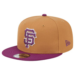 San Francisco Giants Color Pack Two-Tone 9FIFTY Snapback Hat - Brown/Purple | New Era
