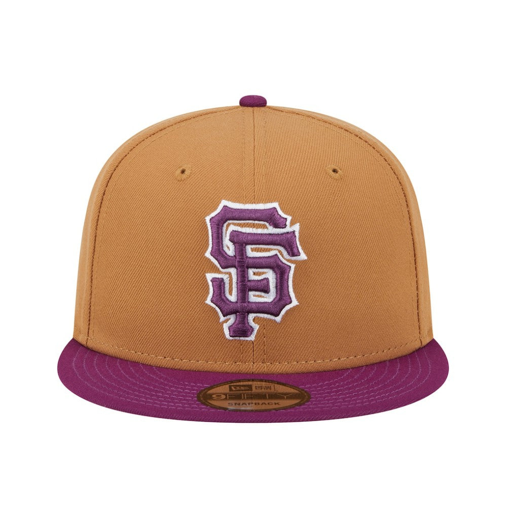 San Francisco Giants Color Pack Two-Tone 9FIFTY Snapback Hat - Brown/Purple | New Era