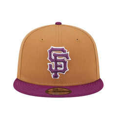San Francisco Giants Color Pack Two-Tone 9FIFTY Snapback Hat - Brown/Purple | New Era