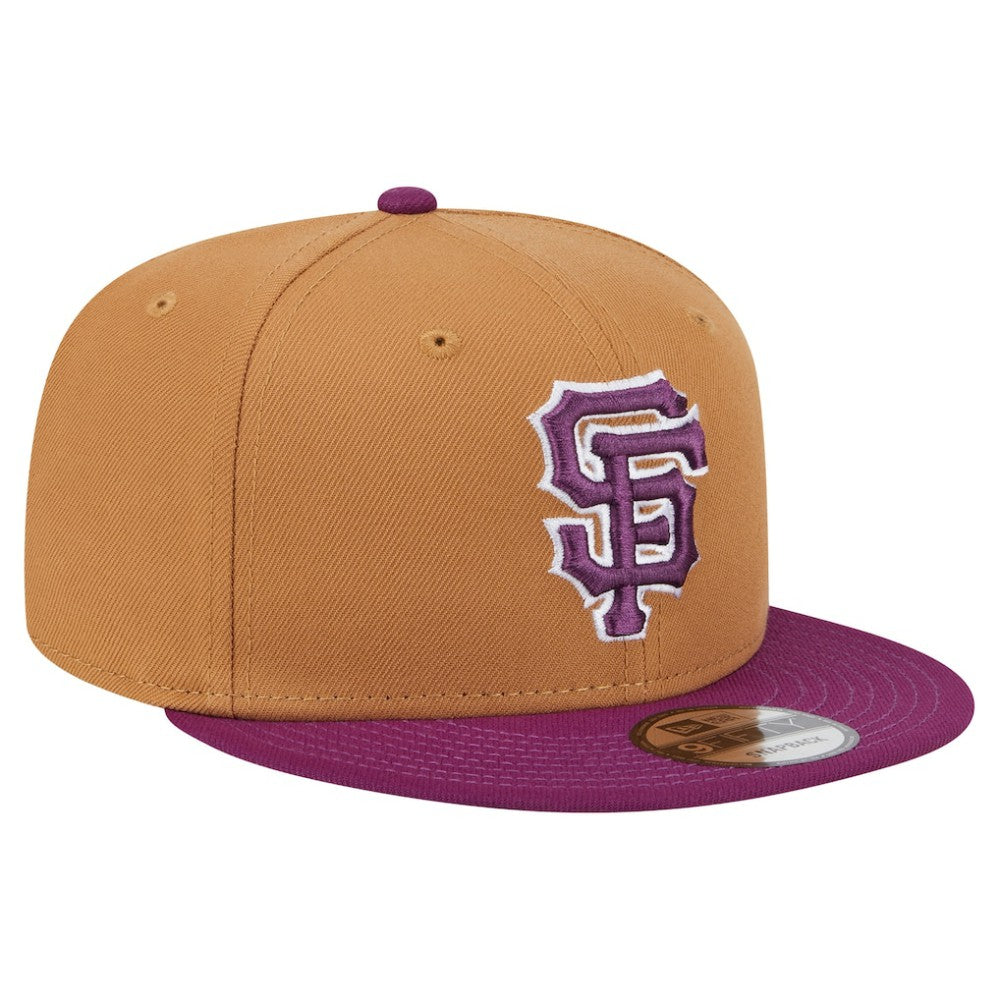 San Francisco Giants Color Pack Two-Tone 9FIFTY Snapback Hat - Brown/Purple | New Era