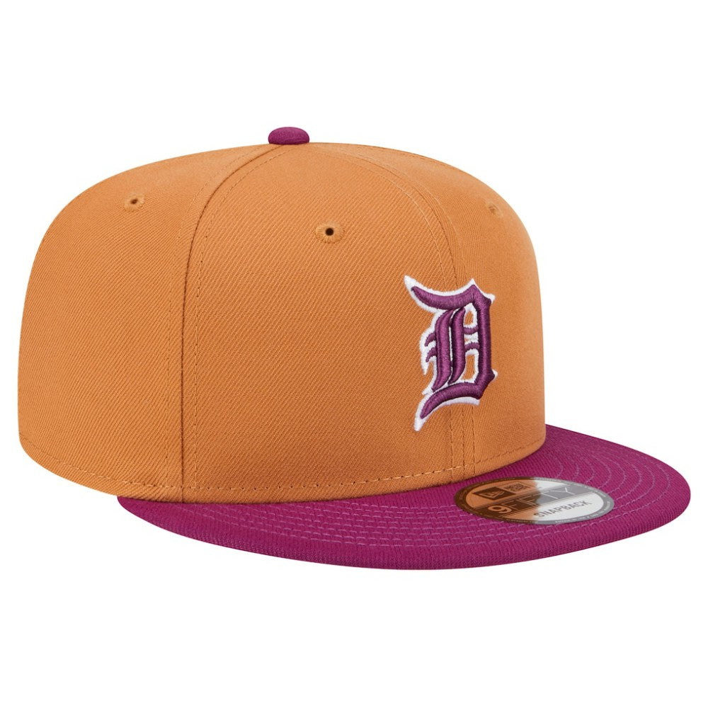 Detroit Tigers Color Pack Two-Tone 9FIFTY Snapback Hat - Brown/Purple | New Era