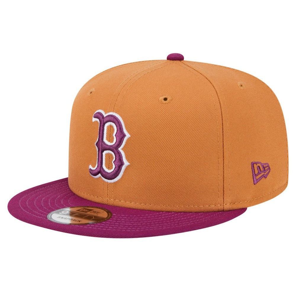 Boston Red Sox Color Pack Two-Tone 9FIFTY Snapback Hat - Brown/Purple | New Era