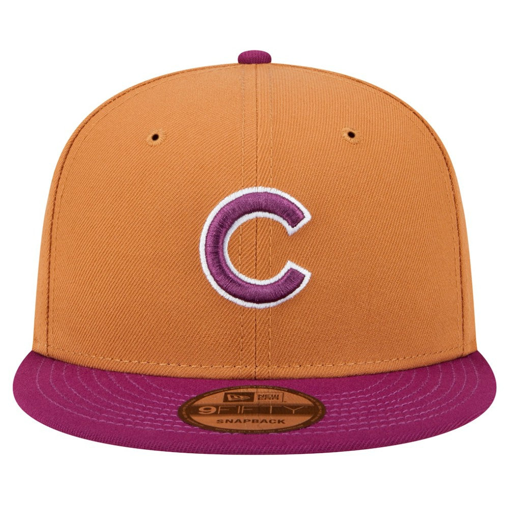 Chicago Cubs Color Pack Two-Tone 9FIFTY Snapback Hat - Brown/Purple | New Era