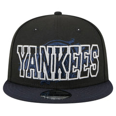 New York Yankees Splatter 9FIFTY Snapback Hat - Black | New Era