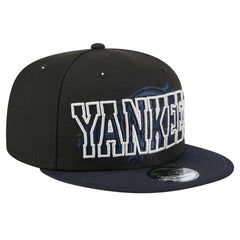 New York Yankees Splatter 9FIFTY Snapback Hat - Black | New Era