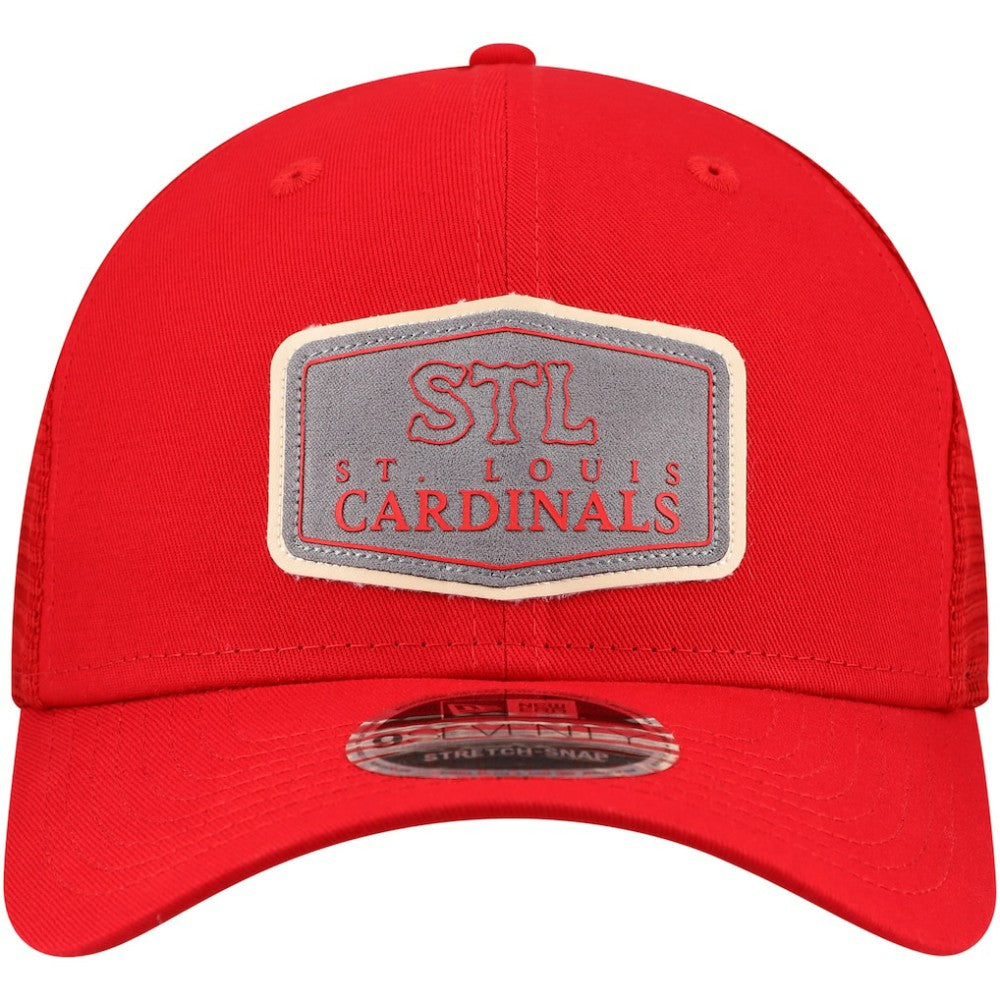 St. Louis Cardinals Labeled 9SEVENTY Stretch-Snap Hat - Red | New Era