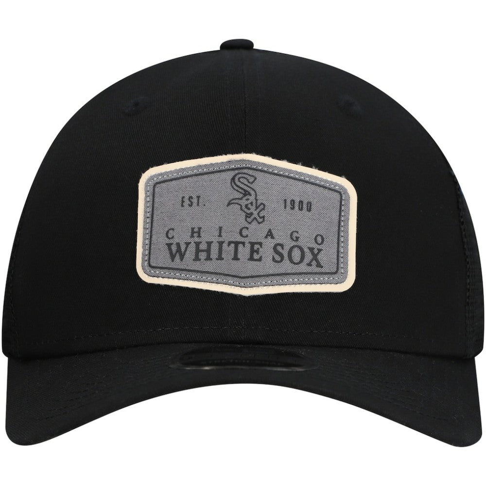 Chicago White Sox Labeled 9SEVENTY Stretch-Snap Adjustable Hat - Black | New Era