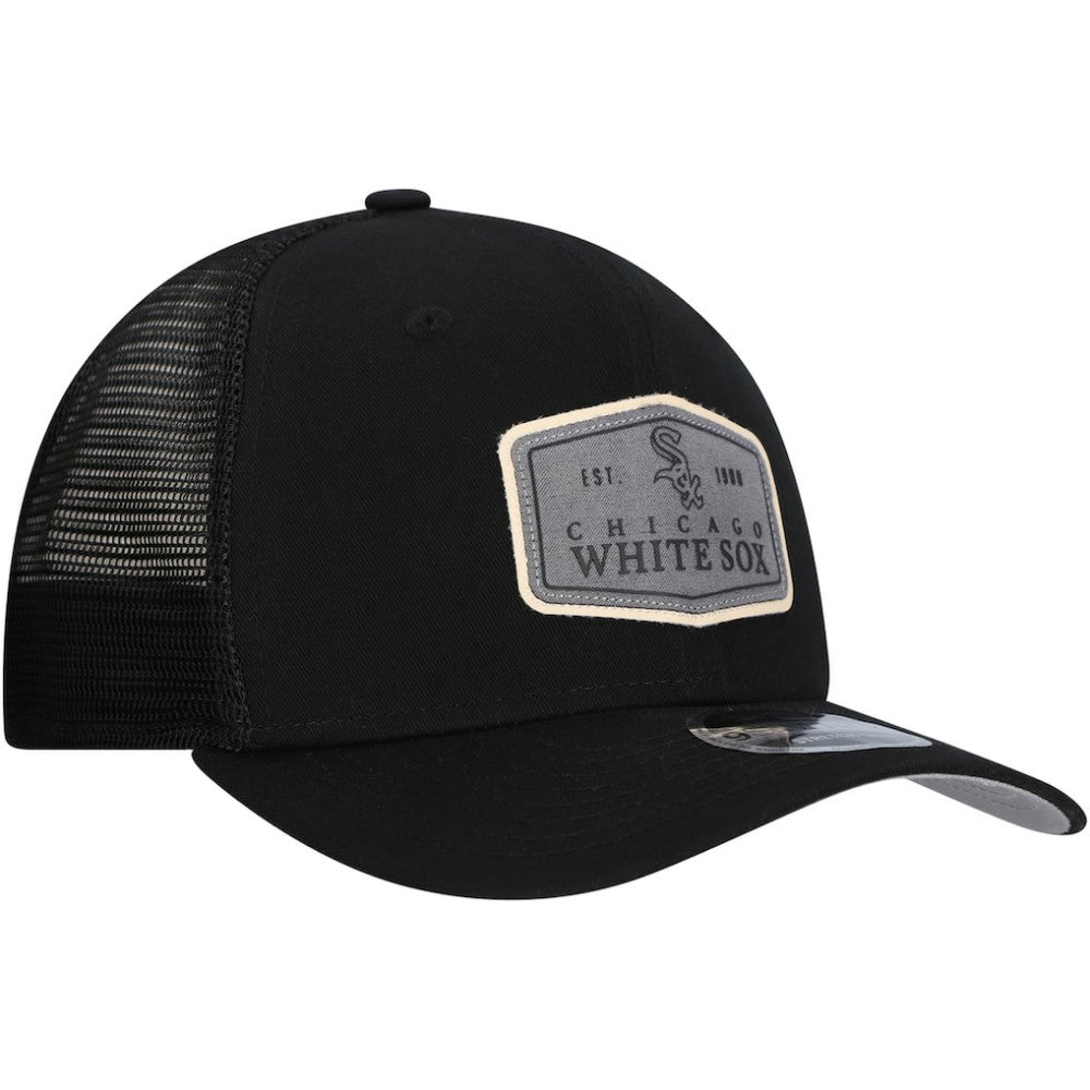 Chicago White Sox Labeled 9SEVENTY Stretch-Snap Adjustable Hat - Black | New Era