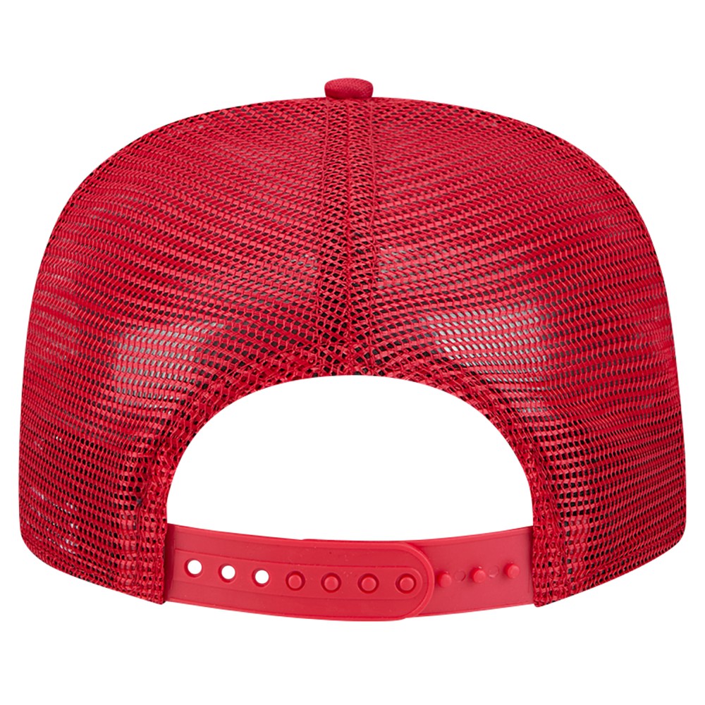 Los Angeles Angels Tone Foam Meshback Golfer Snapback Hat - Red | New Era