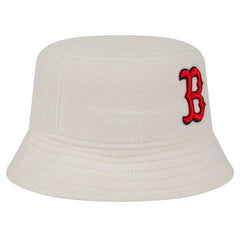 Boston Red Sox Women's Chrome Cozy Bucket Hat - White | New Era